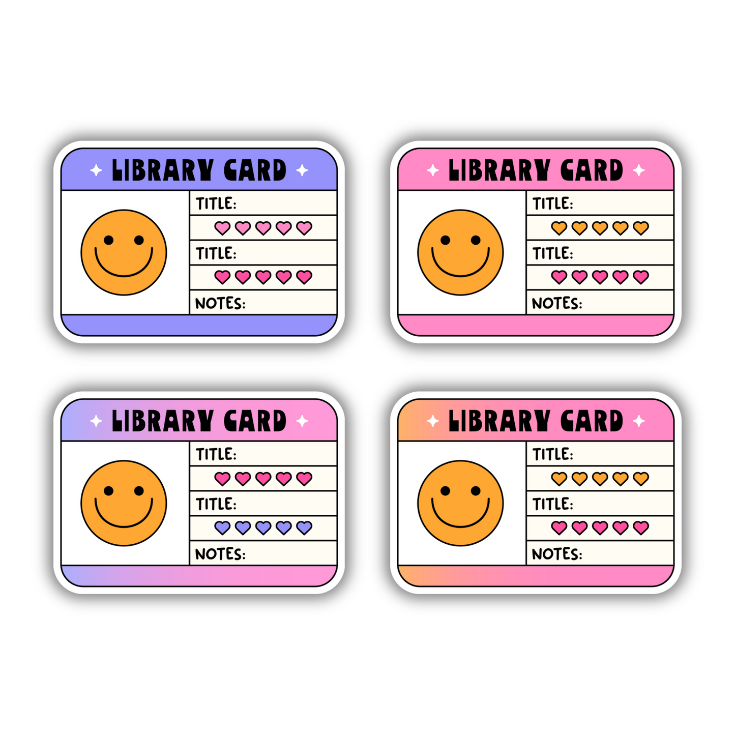 Library Card Sticker