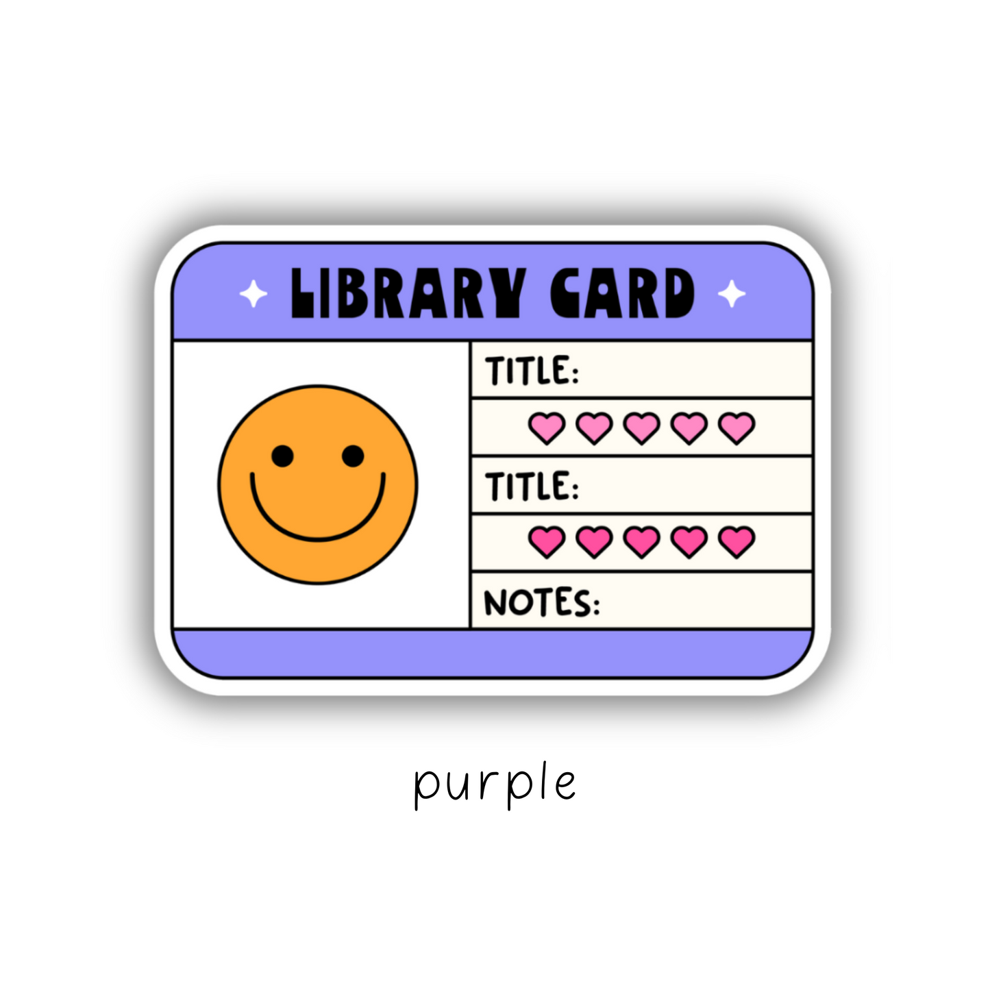 Library Card Sticker