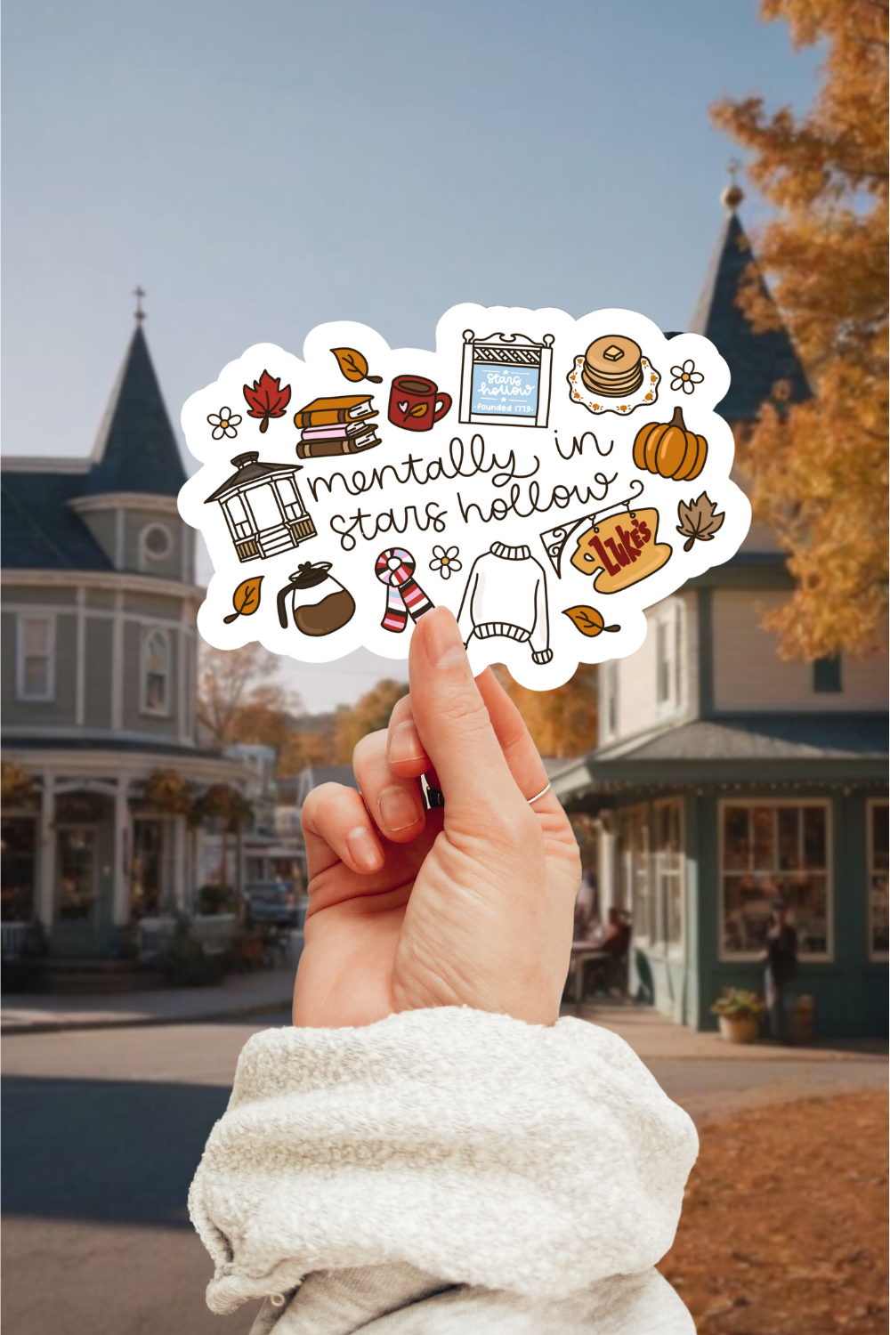 Mentally In Stars Hollow Sticker