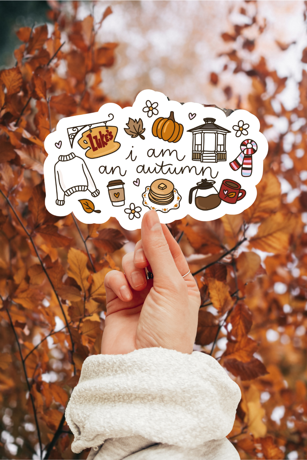 I Am An Autumn Sticker
