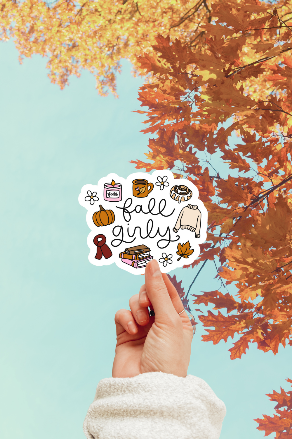 Fall Girly Sticker