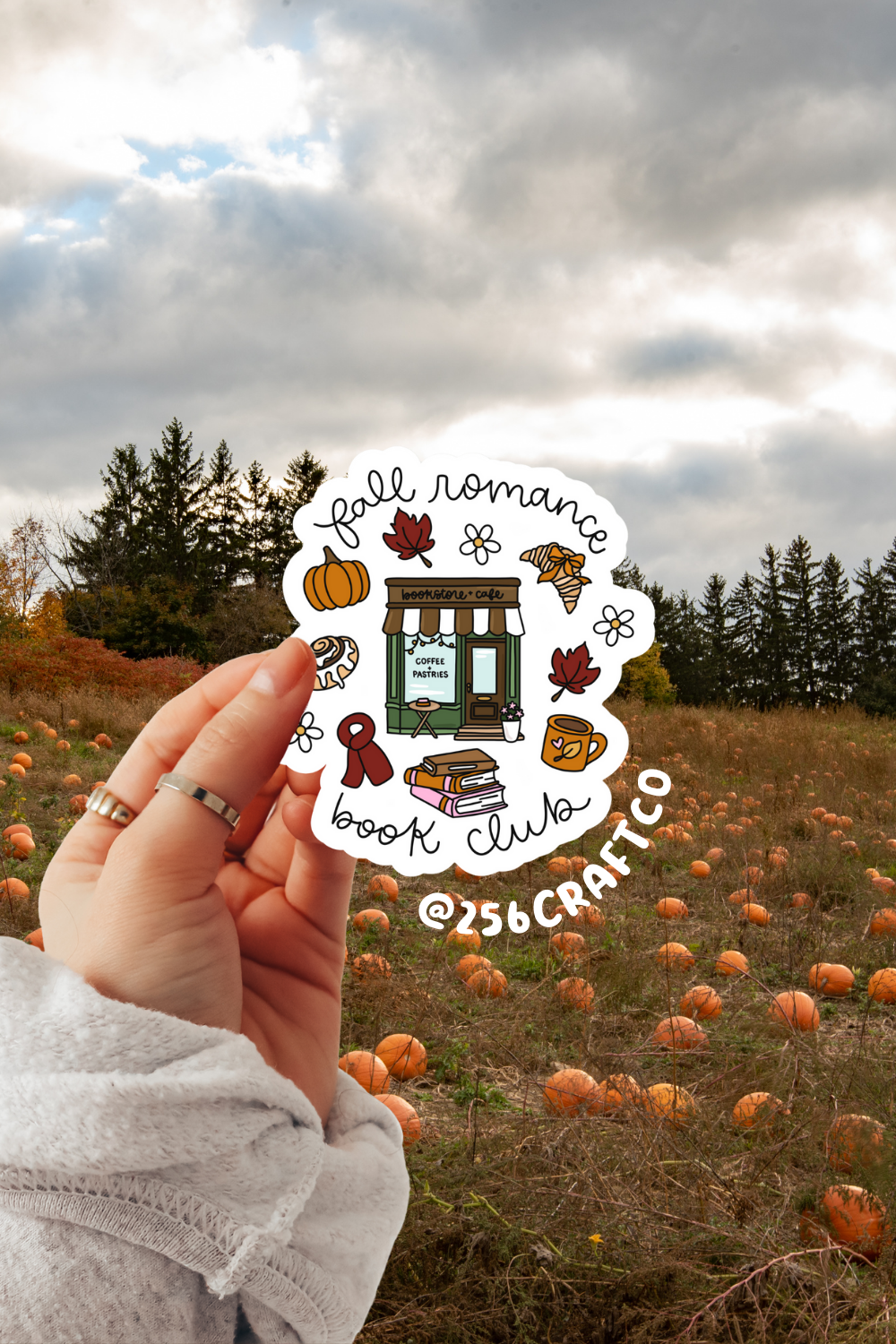 Fall Romance Book Club Sticker