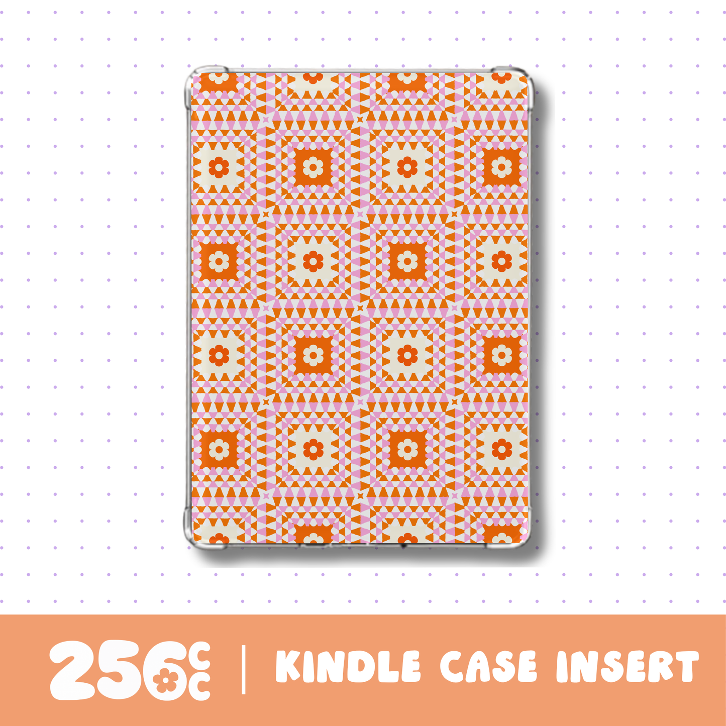 Sunset Stitches E-Reader Case Insert