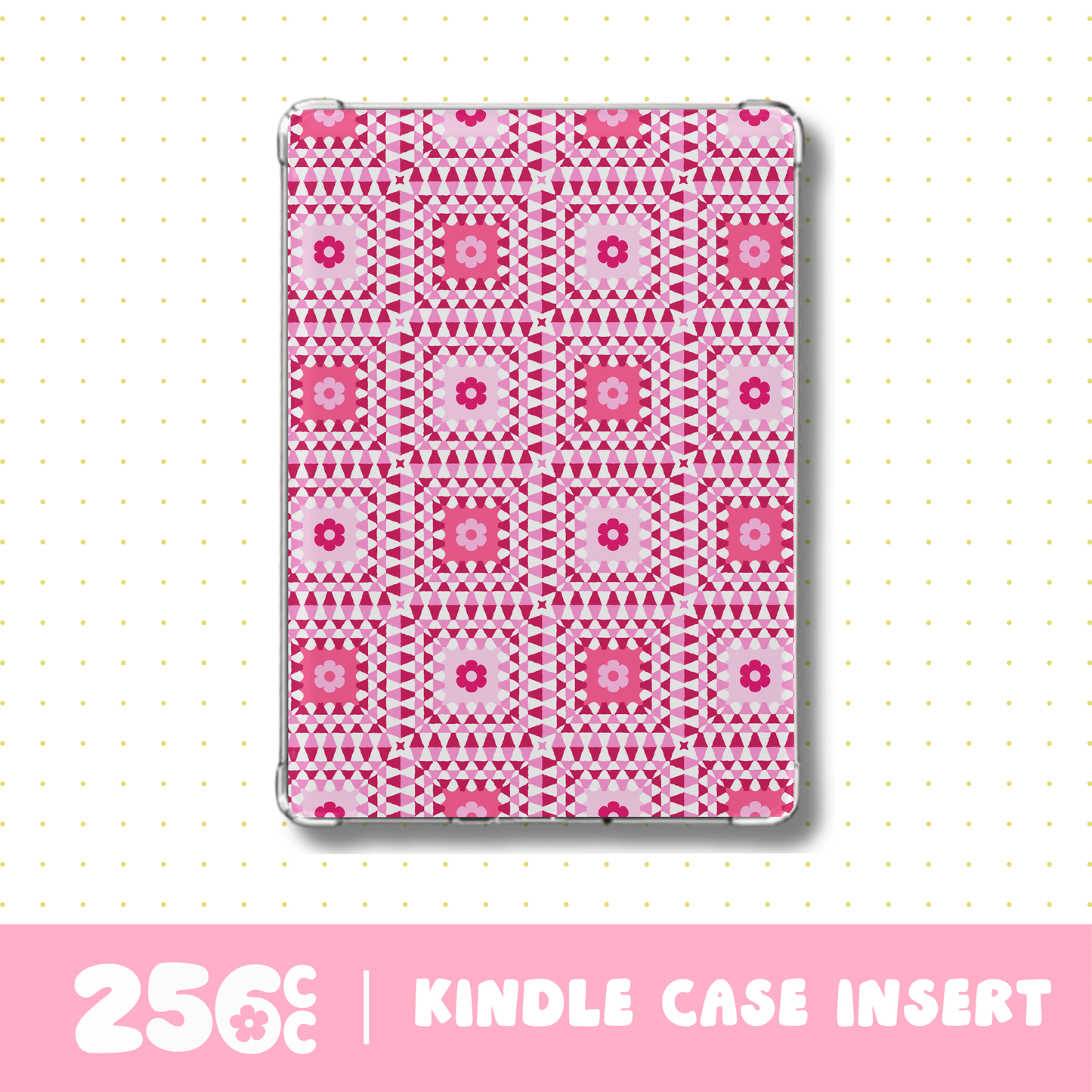 Blush Patchwork E-Reader Case Insert