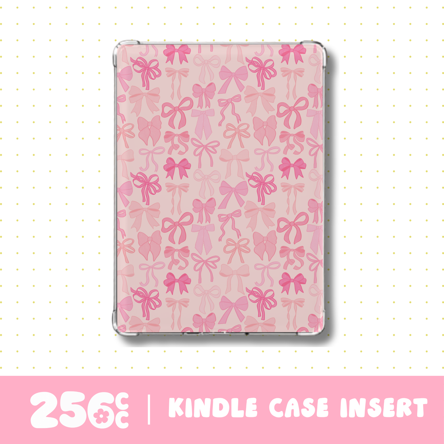 Blushed Bows E-Reader Case Insert