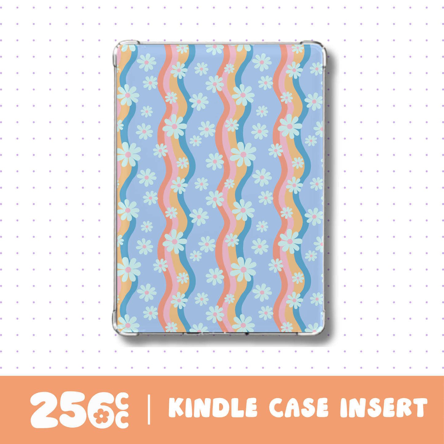 Flower Power E-Reader Case Insert