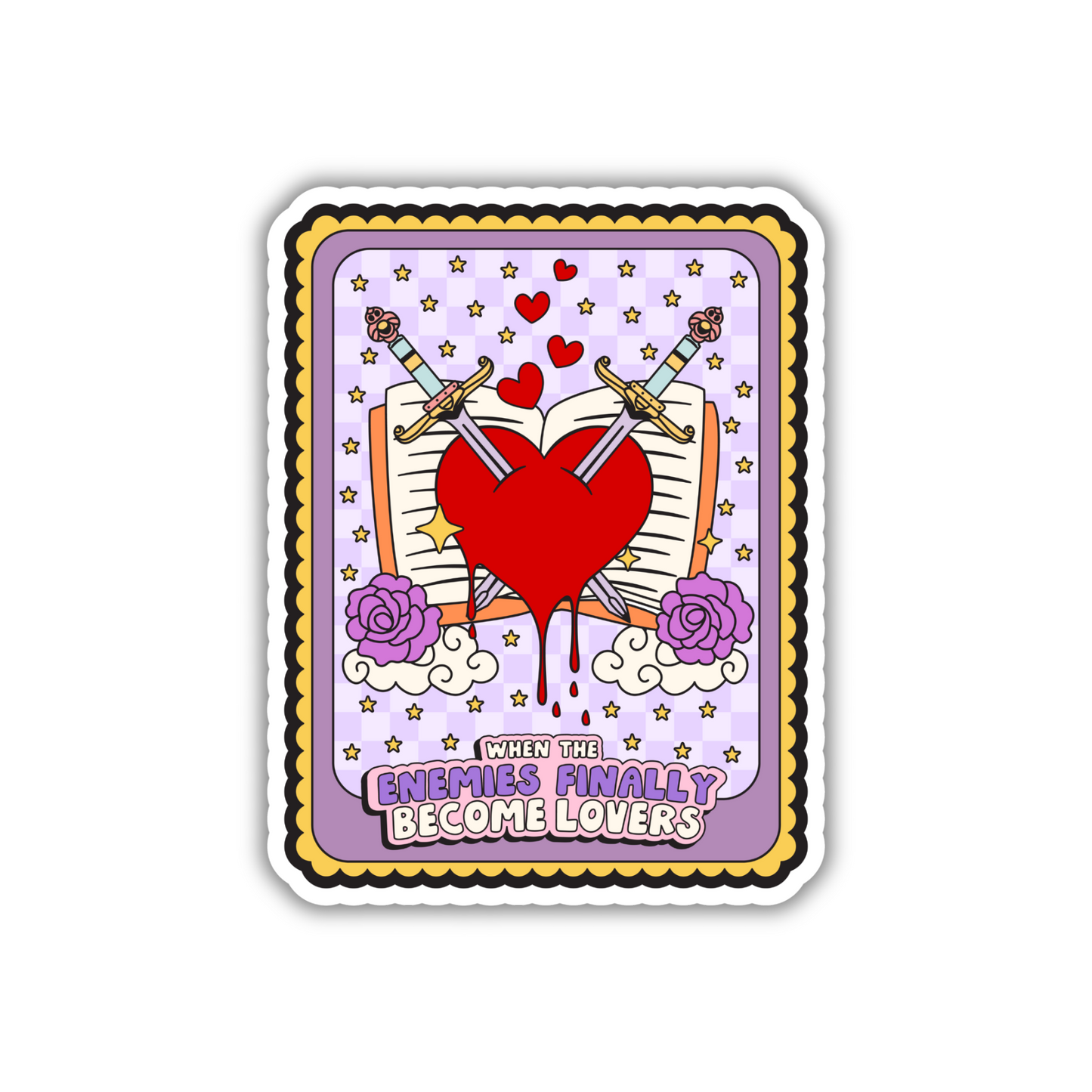 When The Enemies Finally Become Lovers Sticker