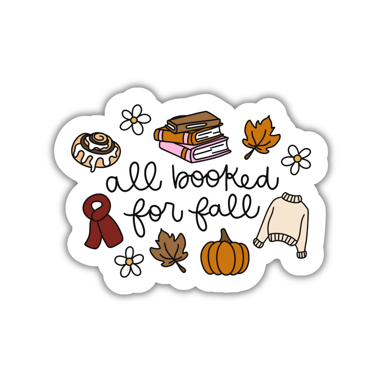 All Booked For Fall Sticker