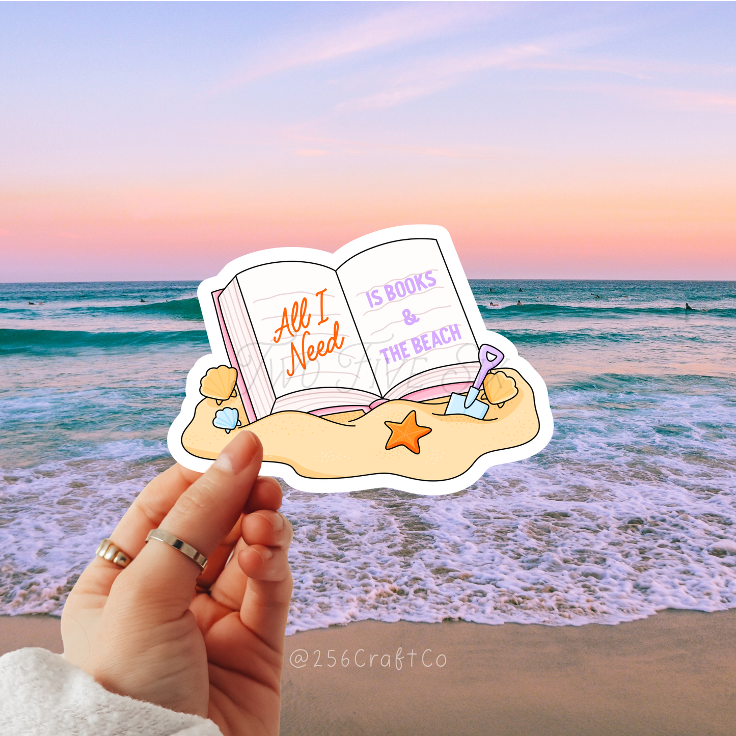 All I Need Is Books and The Beach Sticker
