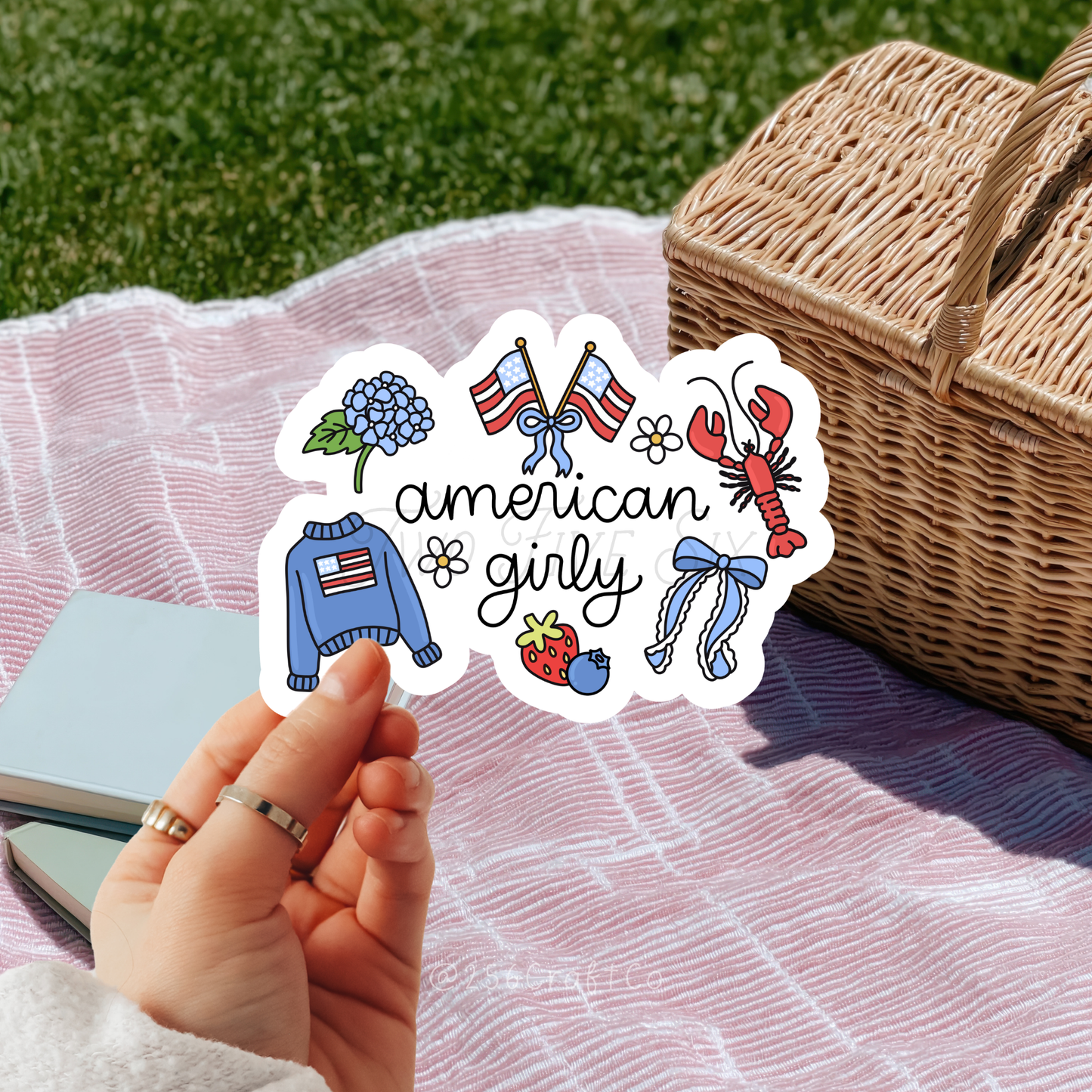 American Girly Sticker