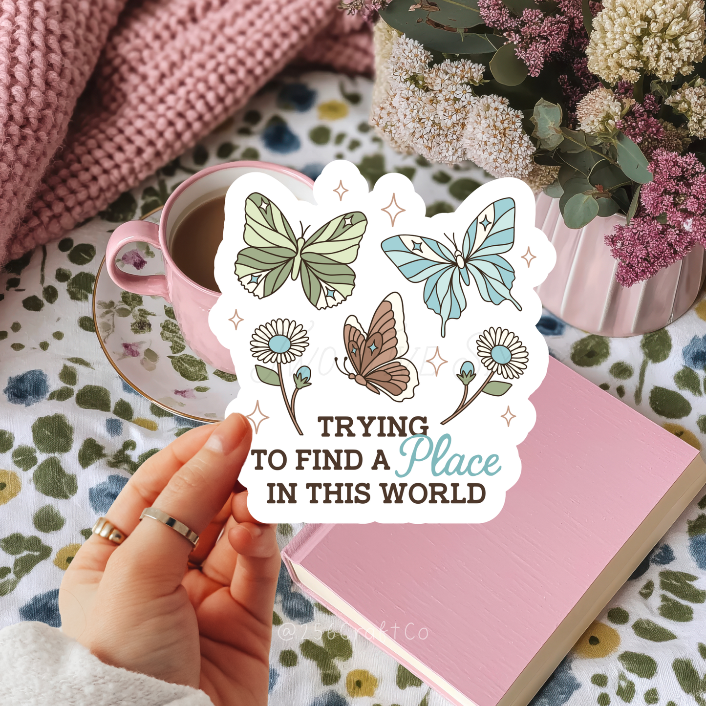 Trying To Find A Place In This World Sticker