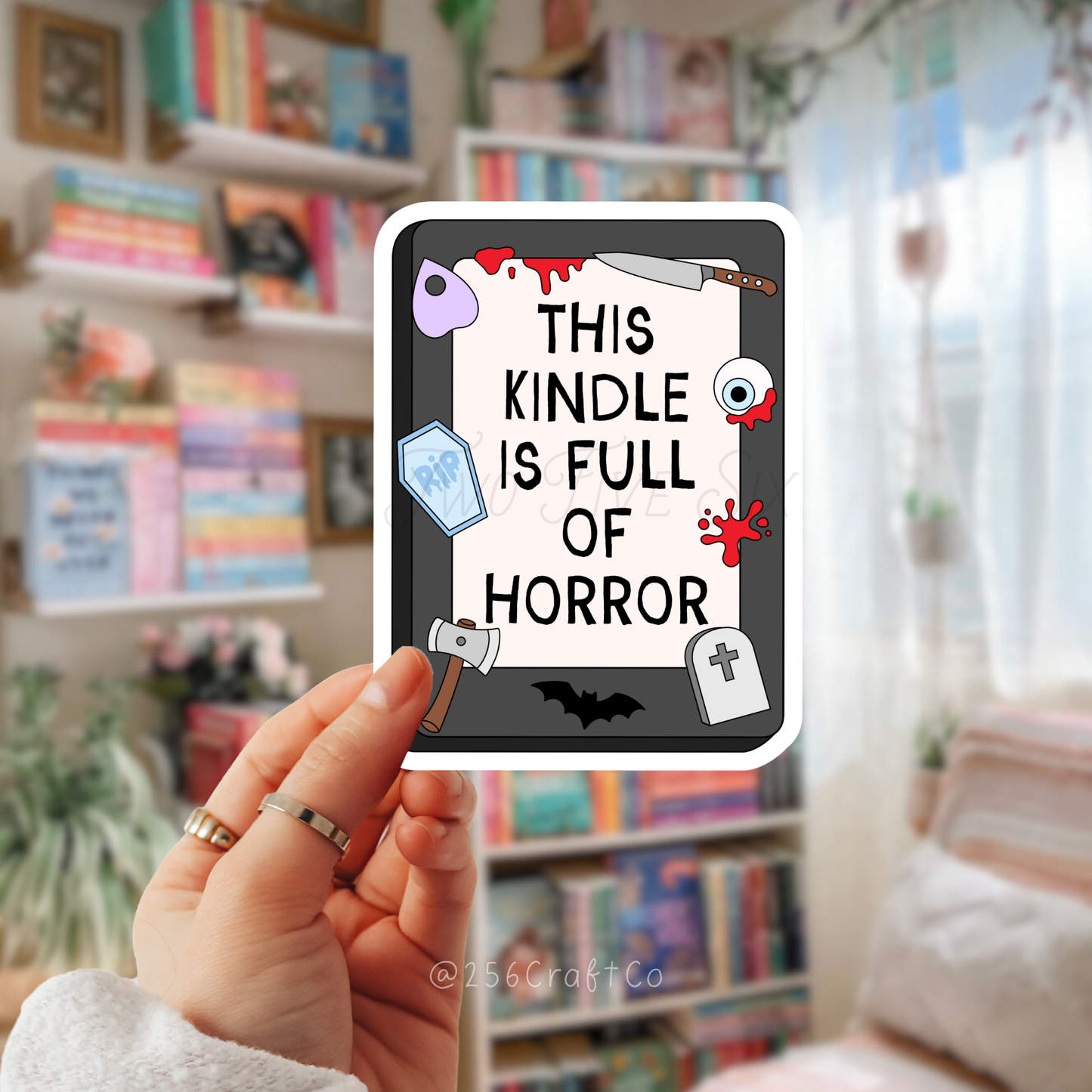 This Kindle Is Full Of Horror Sticker