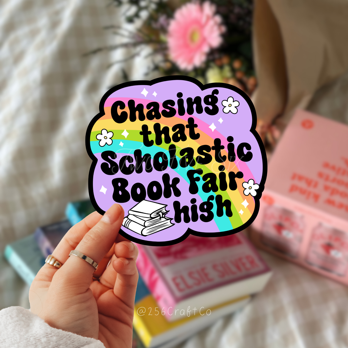 Chasing That Scholastic Book Fair High Sticker