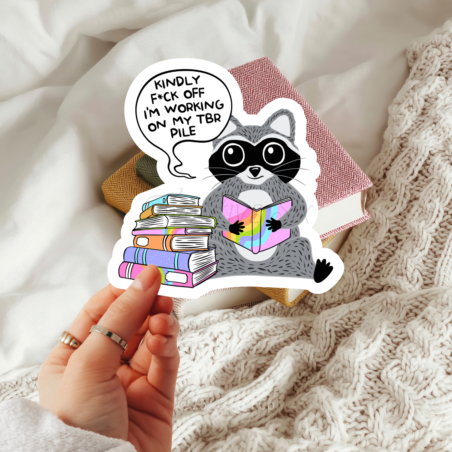 Kindly Fuck Off I'm Working on my TBR Pile Sticker