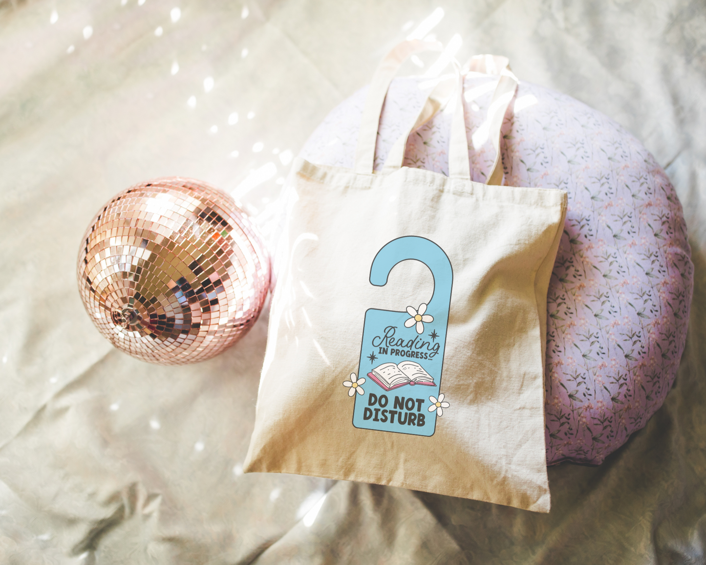Reading In Progress Do Not Disturb Tote Bag