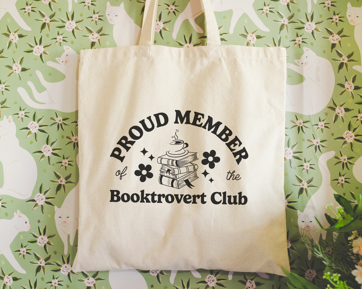 Booktrovert Club Tote Bag