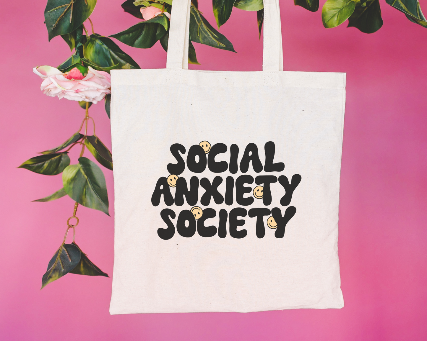 Social Anxiety Society Tote Bag