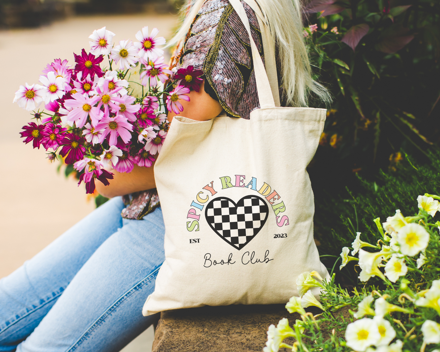 Spicy Readers Book Club Tote Bag