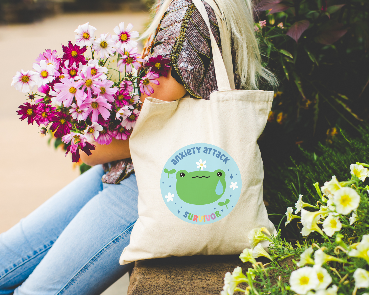 Anxiety Attack Survivor Tote Bag
