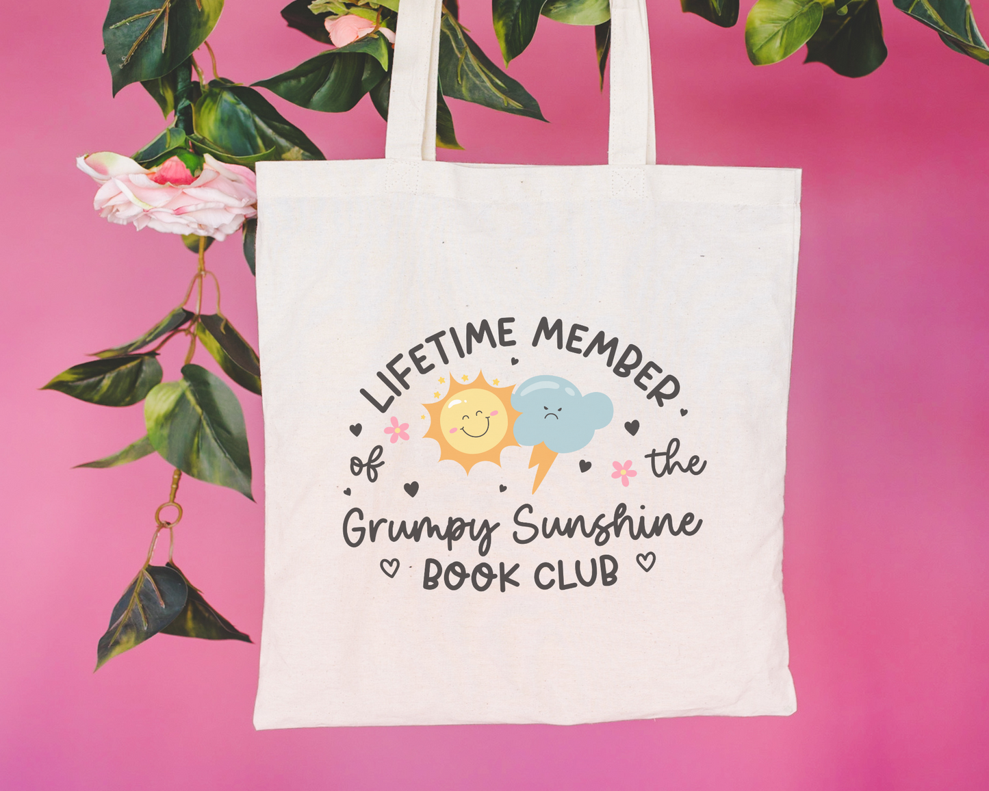 Grumpy Sunshine Book Club Tote Bag
