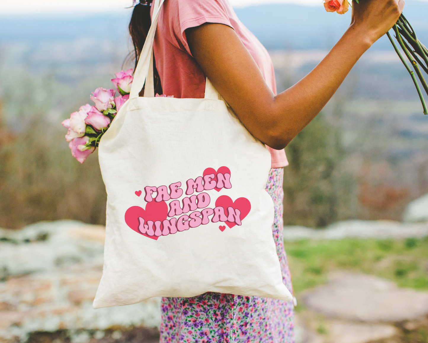 Fae Men and Wingspan Tote Bag
