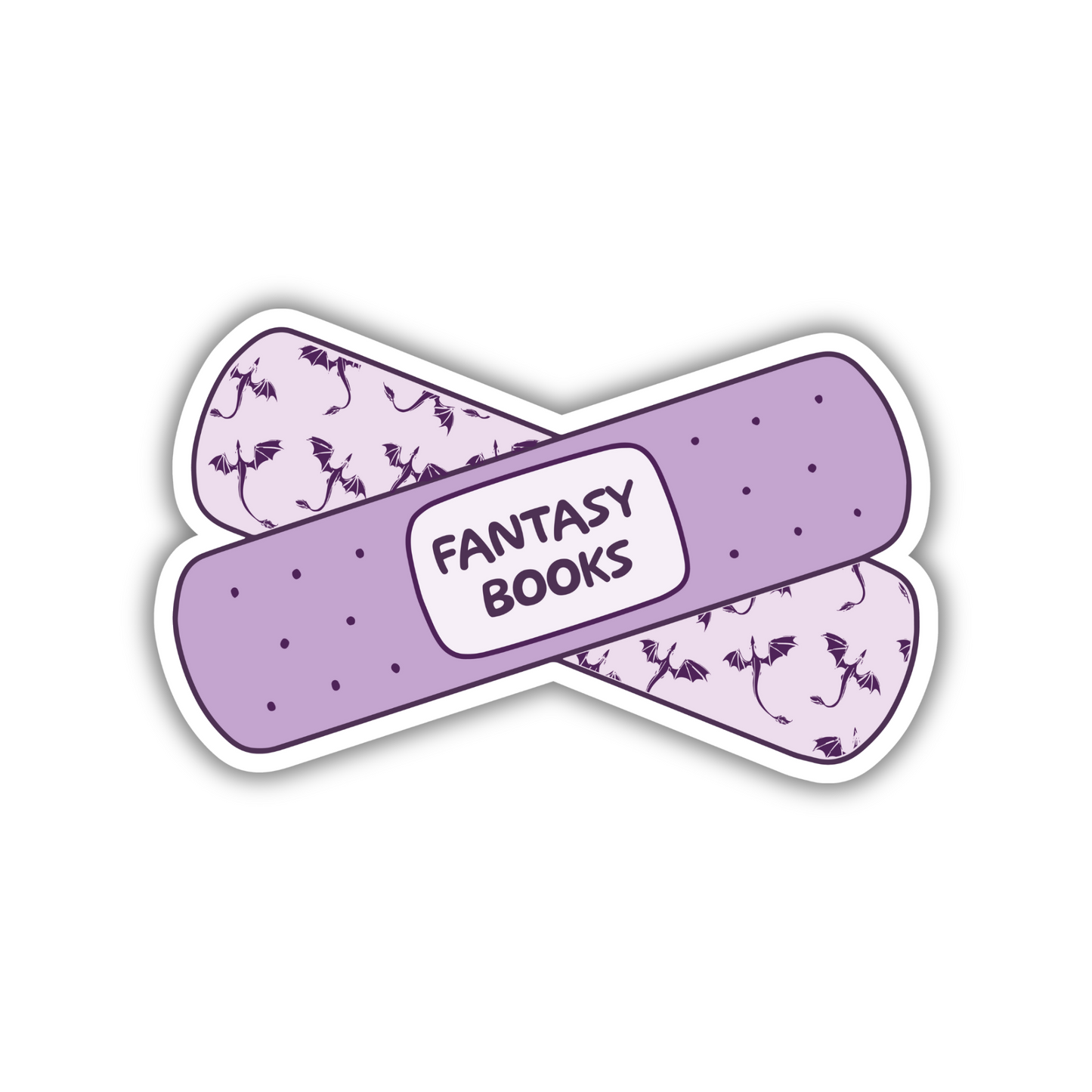 Fantasy Books Bandage Sticker