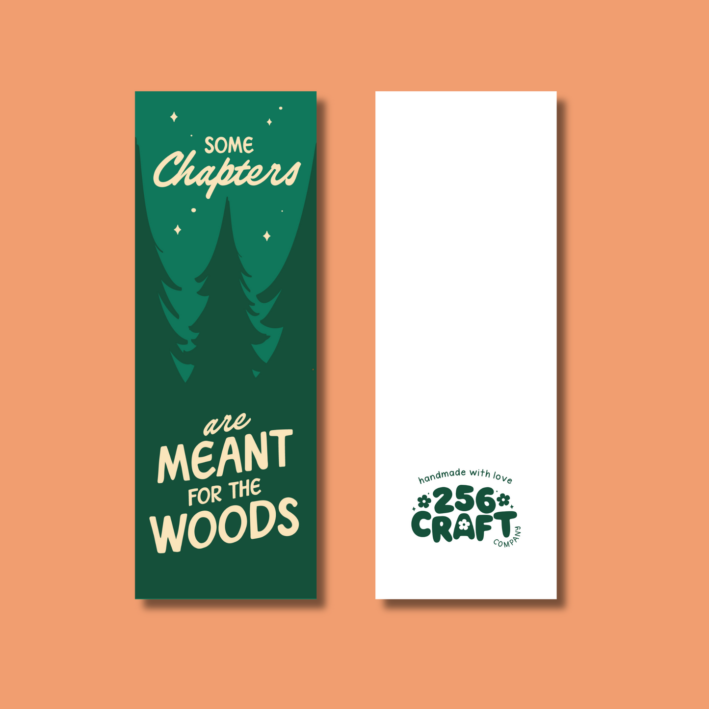 Some Chapters Are Meant For The Woods Bookmark Linen