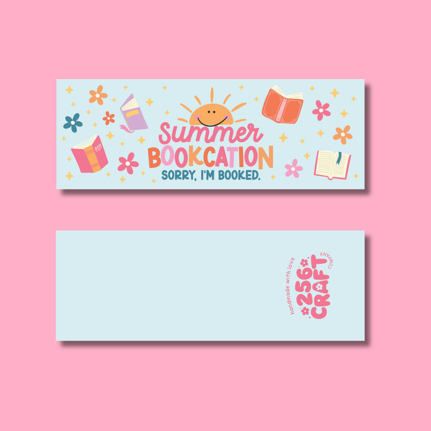 Summer Bookcation Bookmark Linen