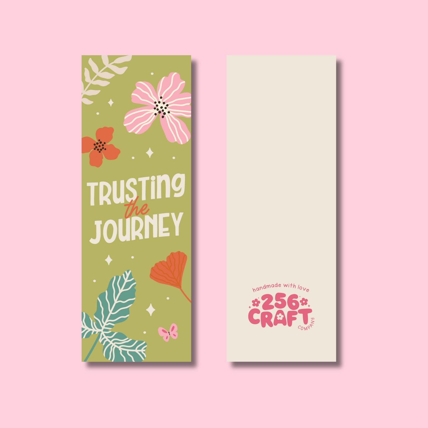 Trusting The Journey Bookmark Linen