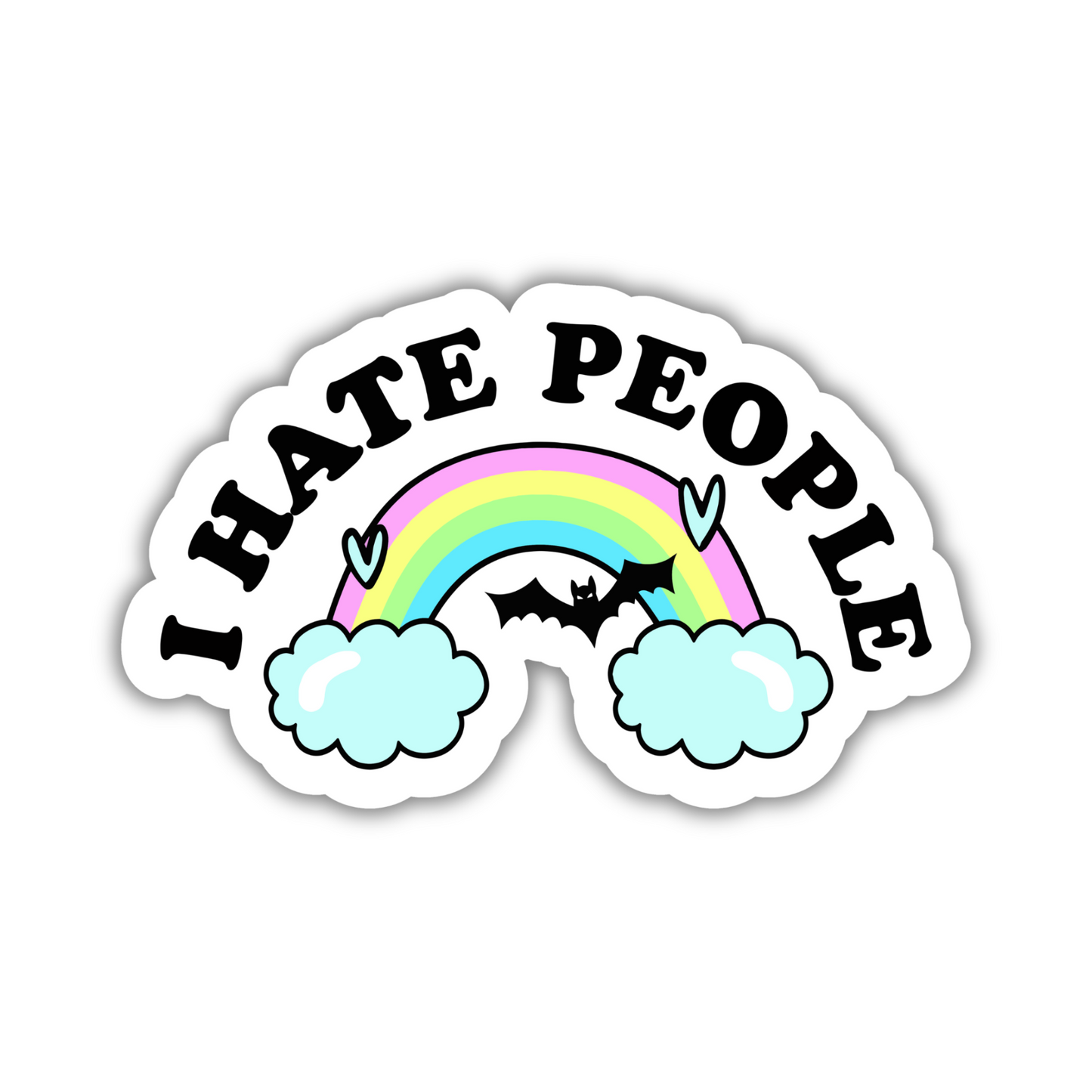 I Hate People Sticker