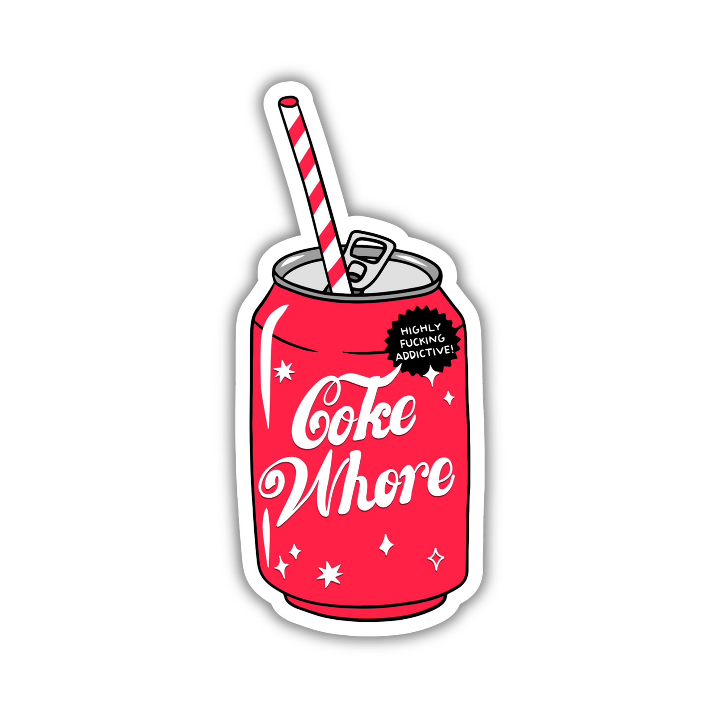 Coke Whore Sticker