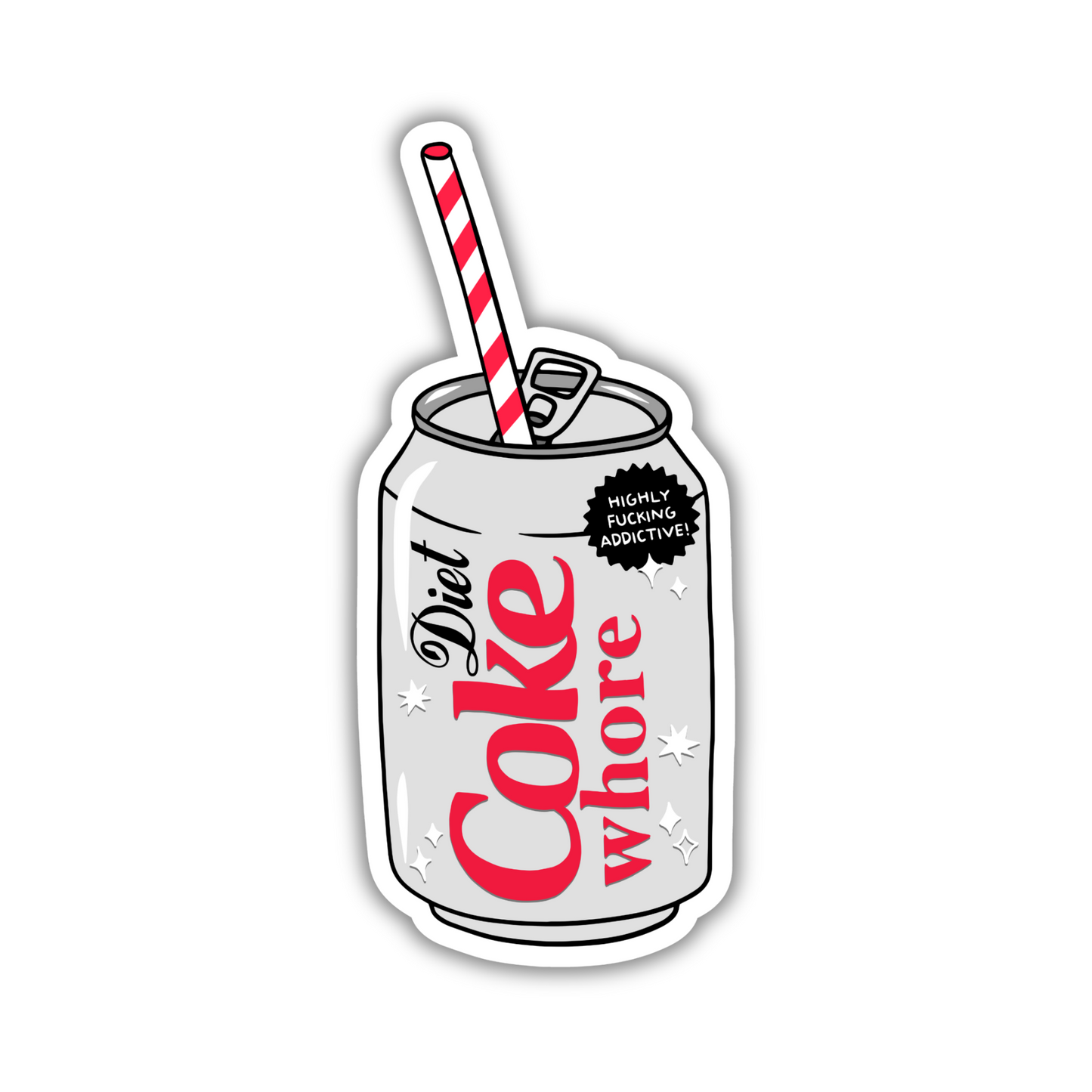 Diet Coke Whore Sticker