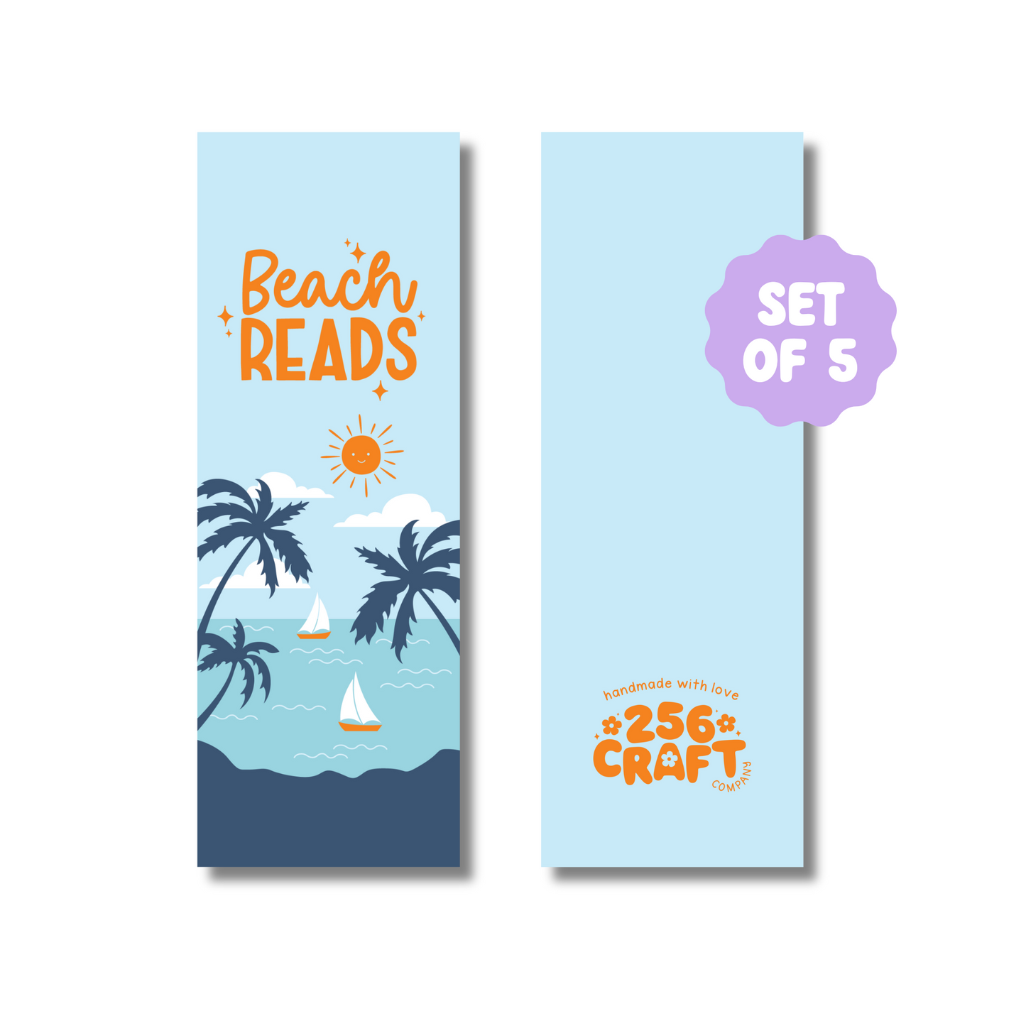 Beach Reads Handmade Bookmark 5 Pcs Ready To Ship Wholesale