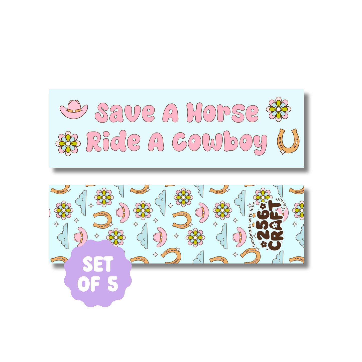 Cowgirl Cutie Handmade Bookmark 5 Pcs Ready To Ship Wholesale