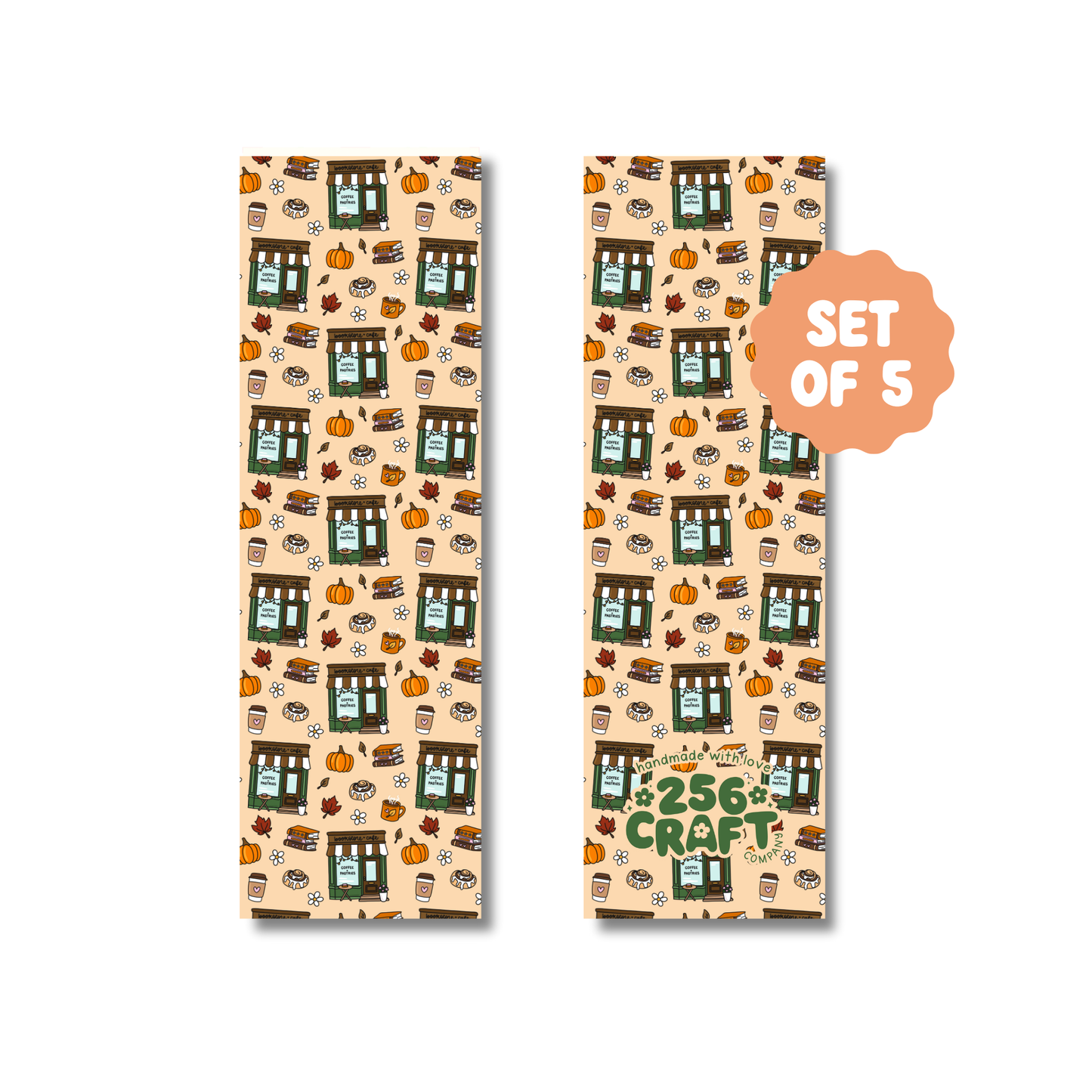 Fall Bookstore Handmade Bookmark 5 Pcs Ready To Ship Wholesale