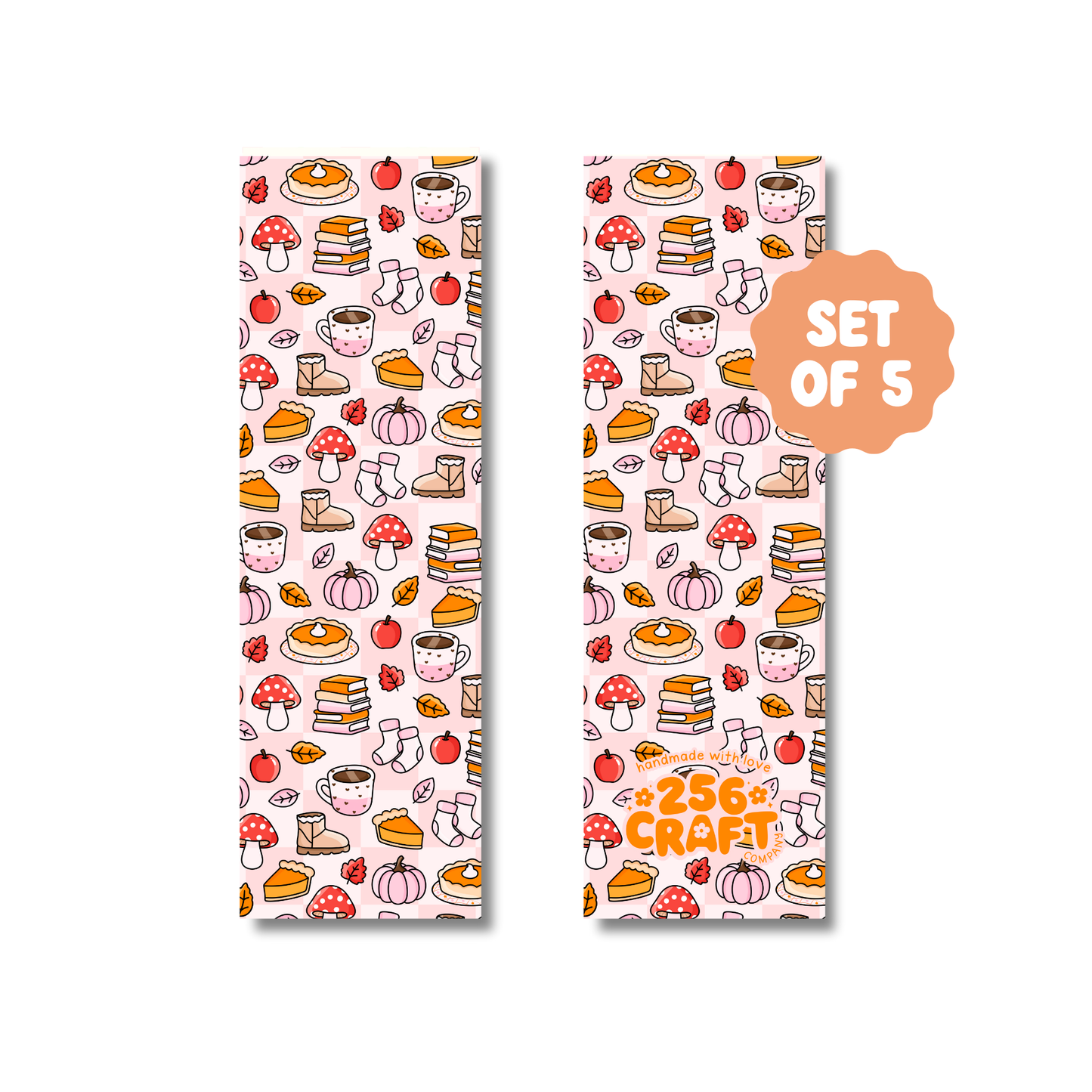 Basic Fall Bookmark 5 Pcs Ready To Ship Wholesale