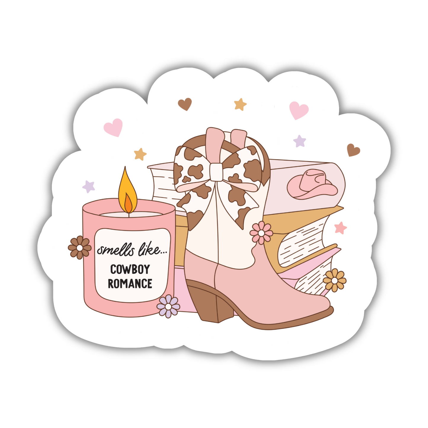 Smells Like Cowboy Romance Sticker