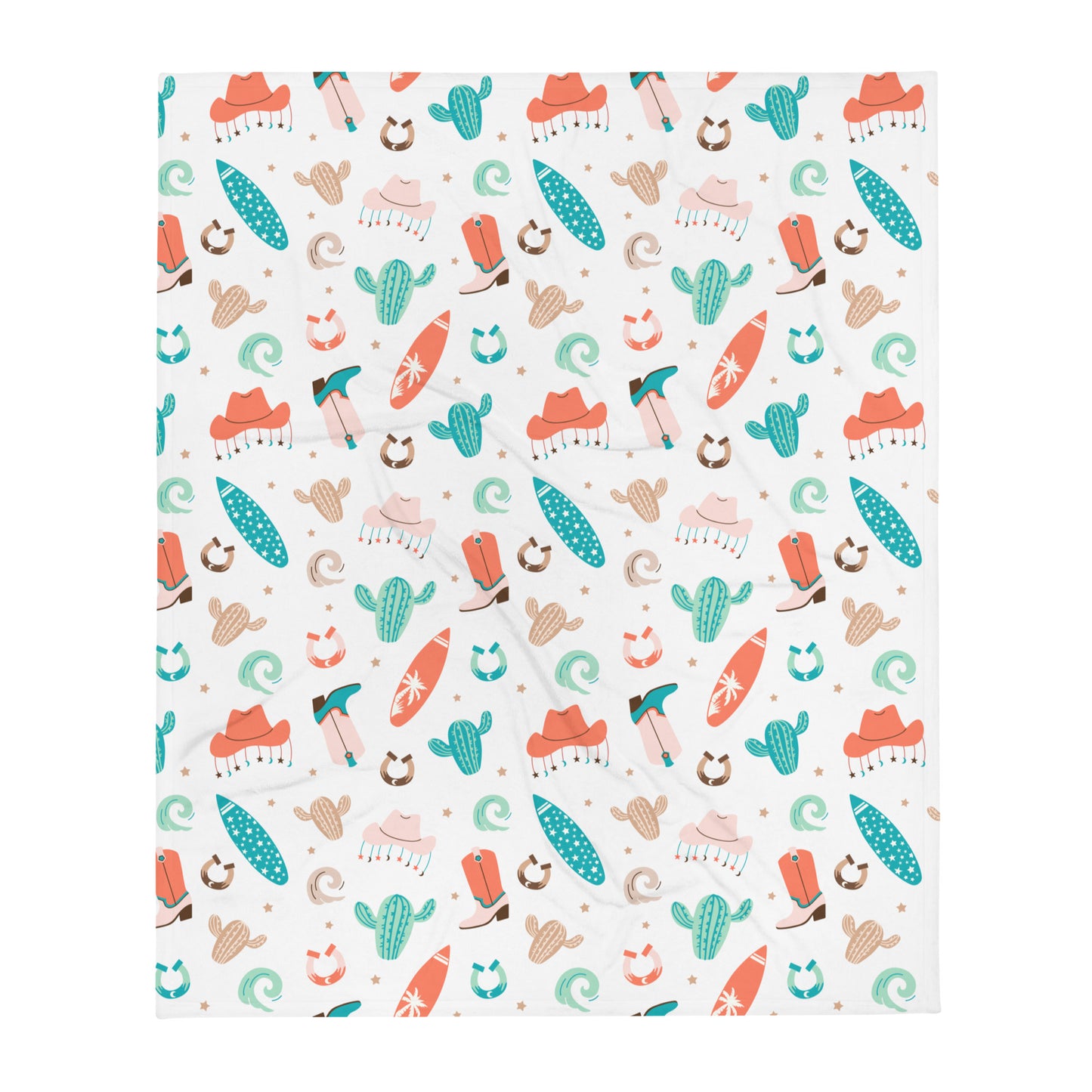 Costal Cowgirl Throw Blanket