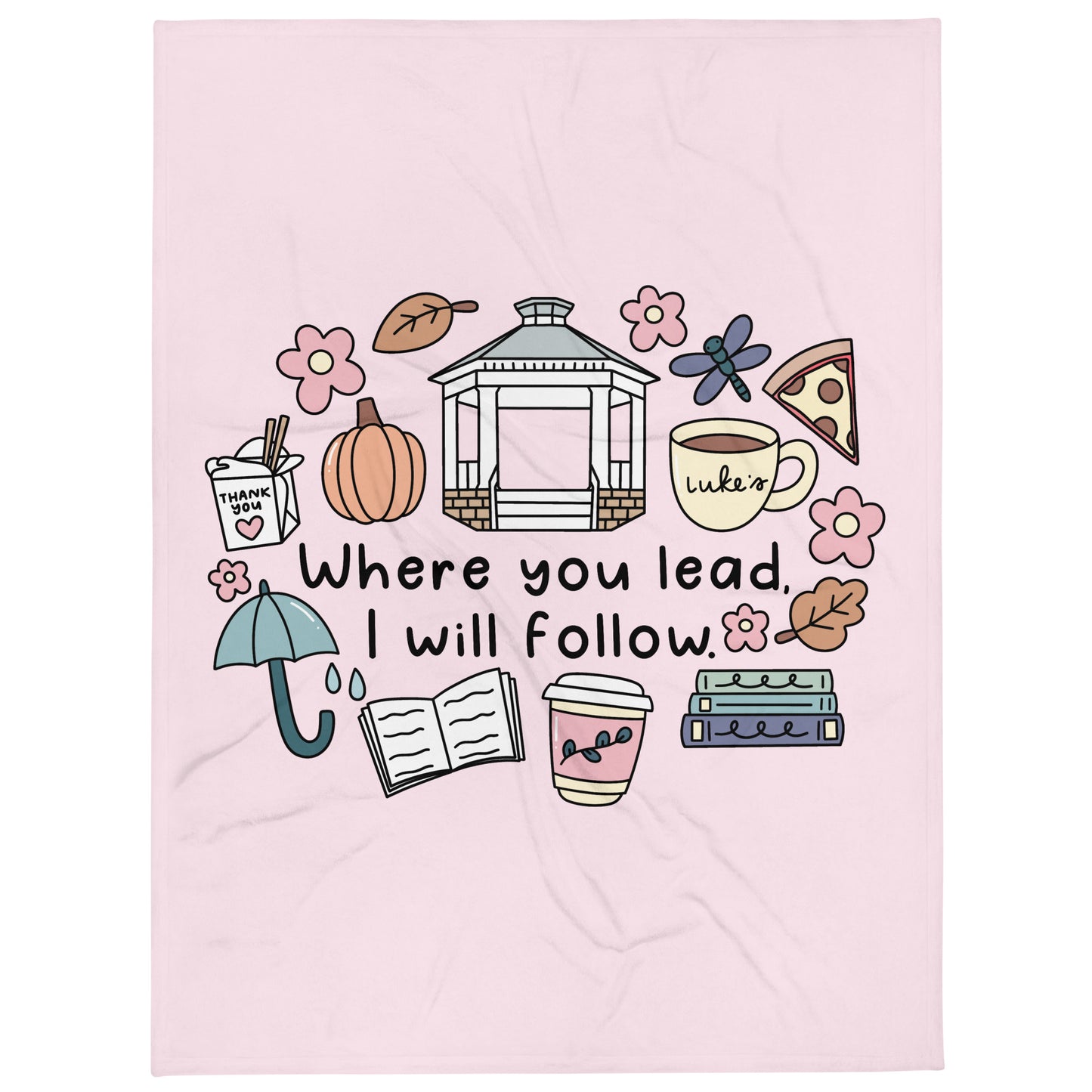 Where You Lead I Will Follow Throw Blanket