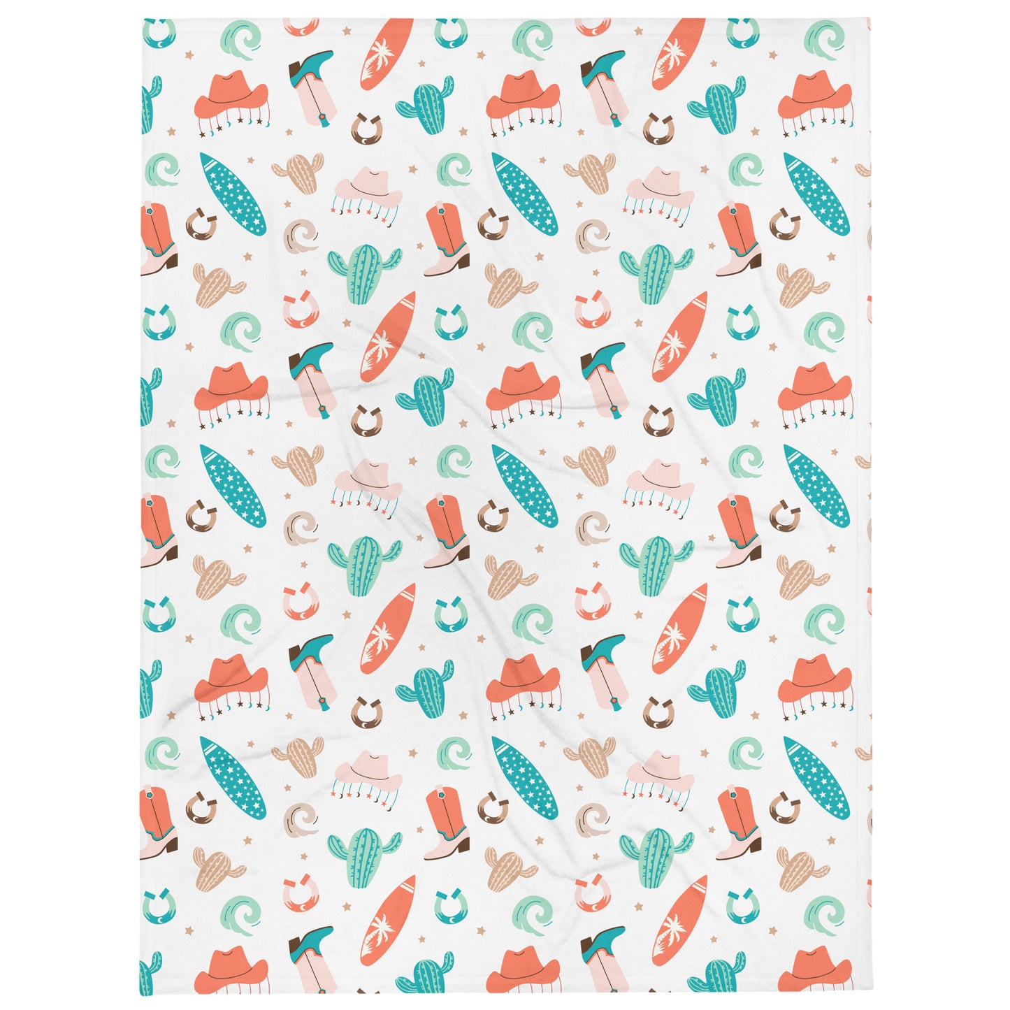 Costal Cowgirl Throw Blanket
