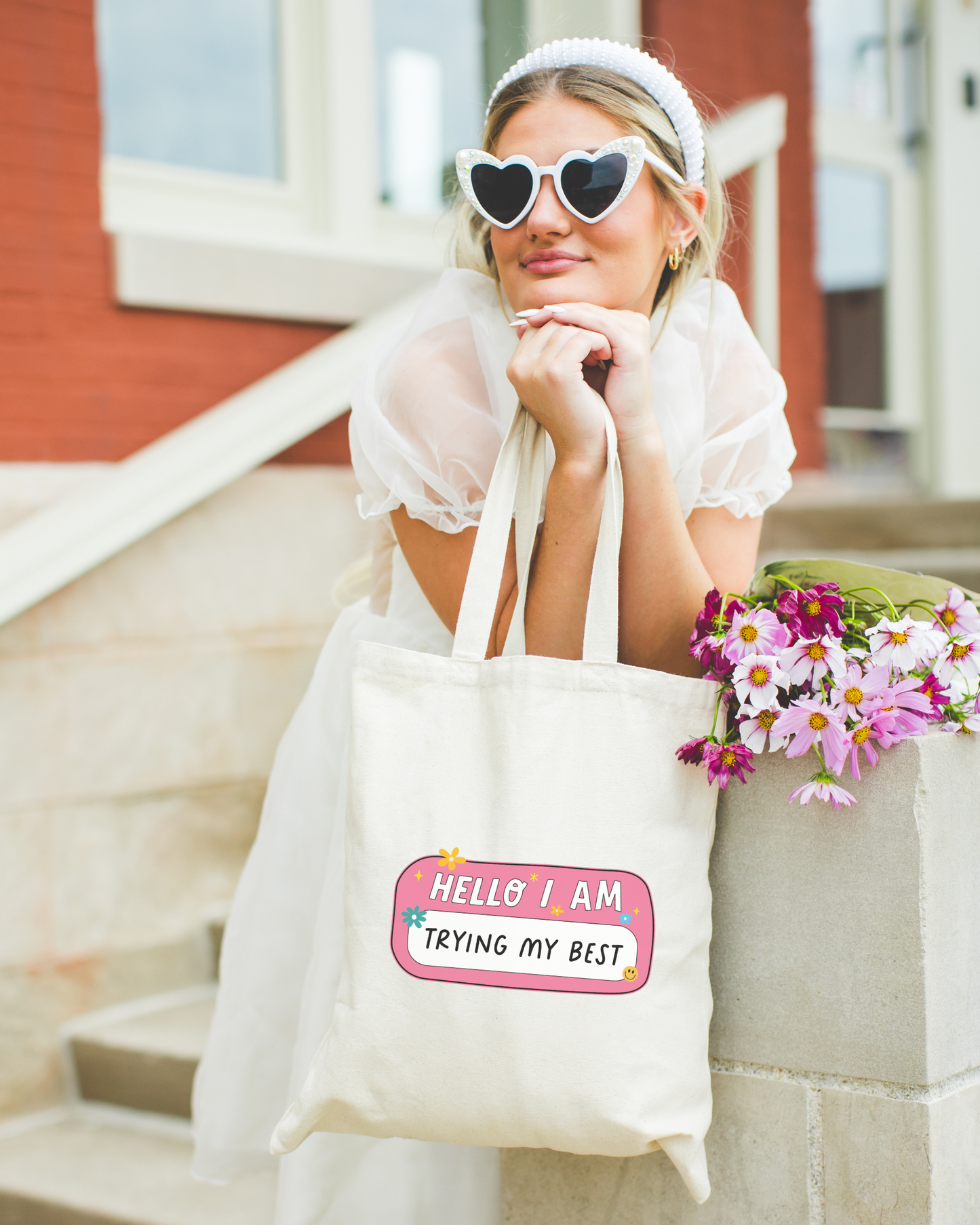 I'm Trying My Best Tote Bag