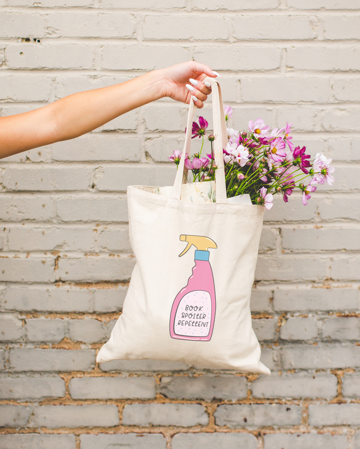 Book Spoiler Repellent Tote Bag