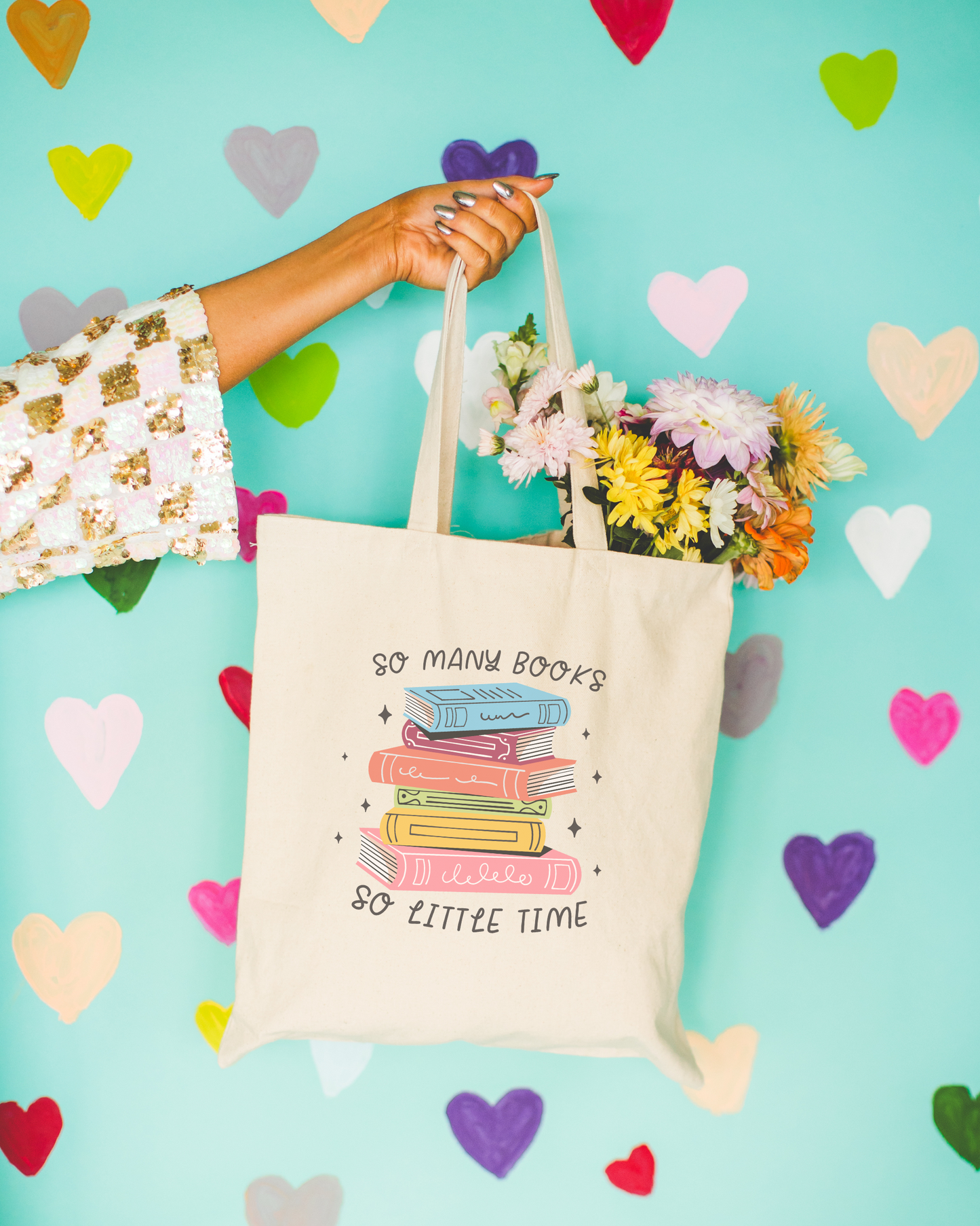 So Many Books So Little Time Tote Bag