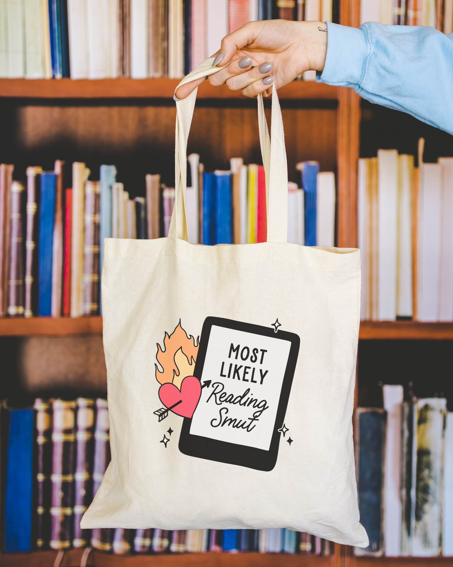 Most Likely Reading Smut Tote Bag