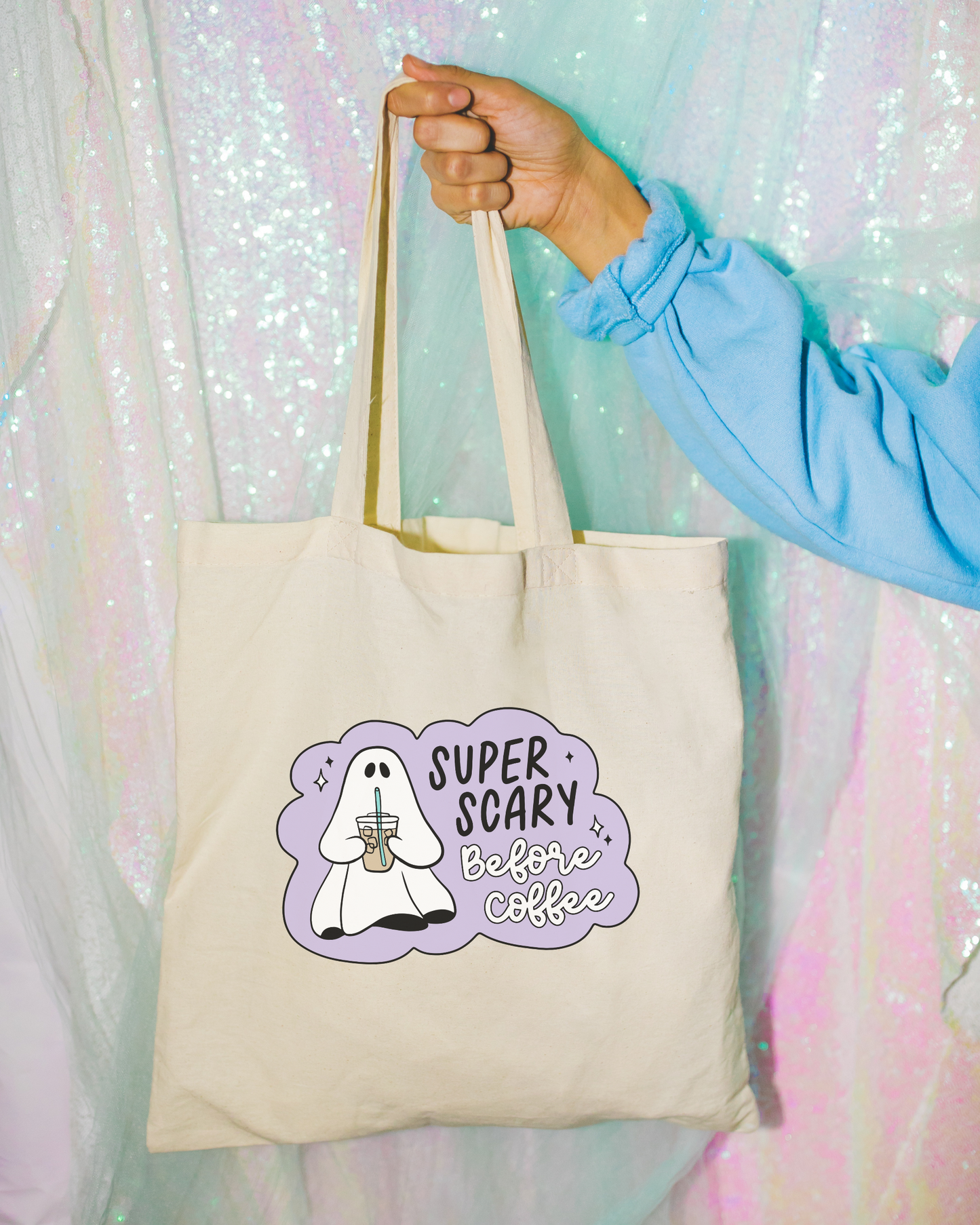 Super Scary Before Coffee Tote Bag