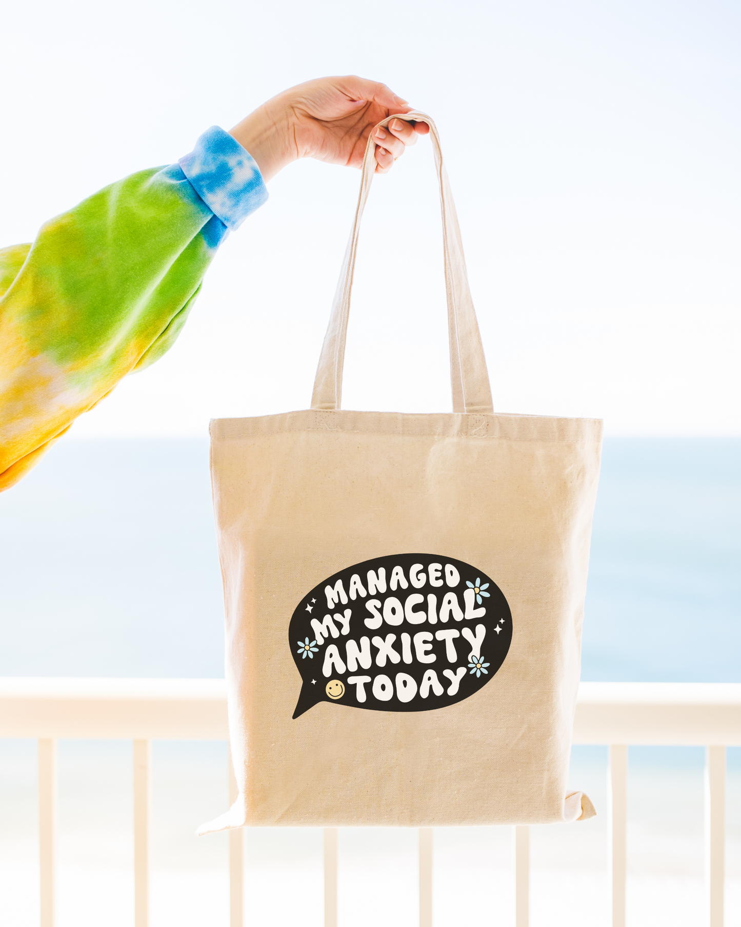 Managed My Social Anxiety Today Tote Bag