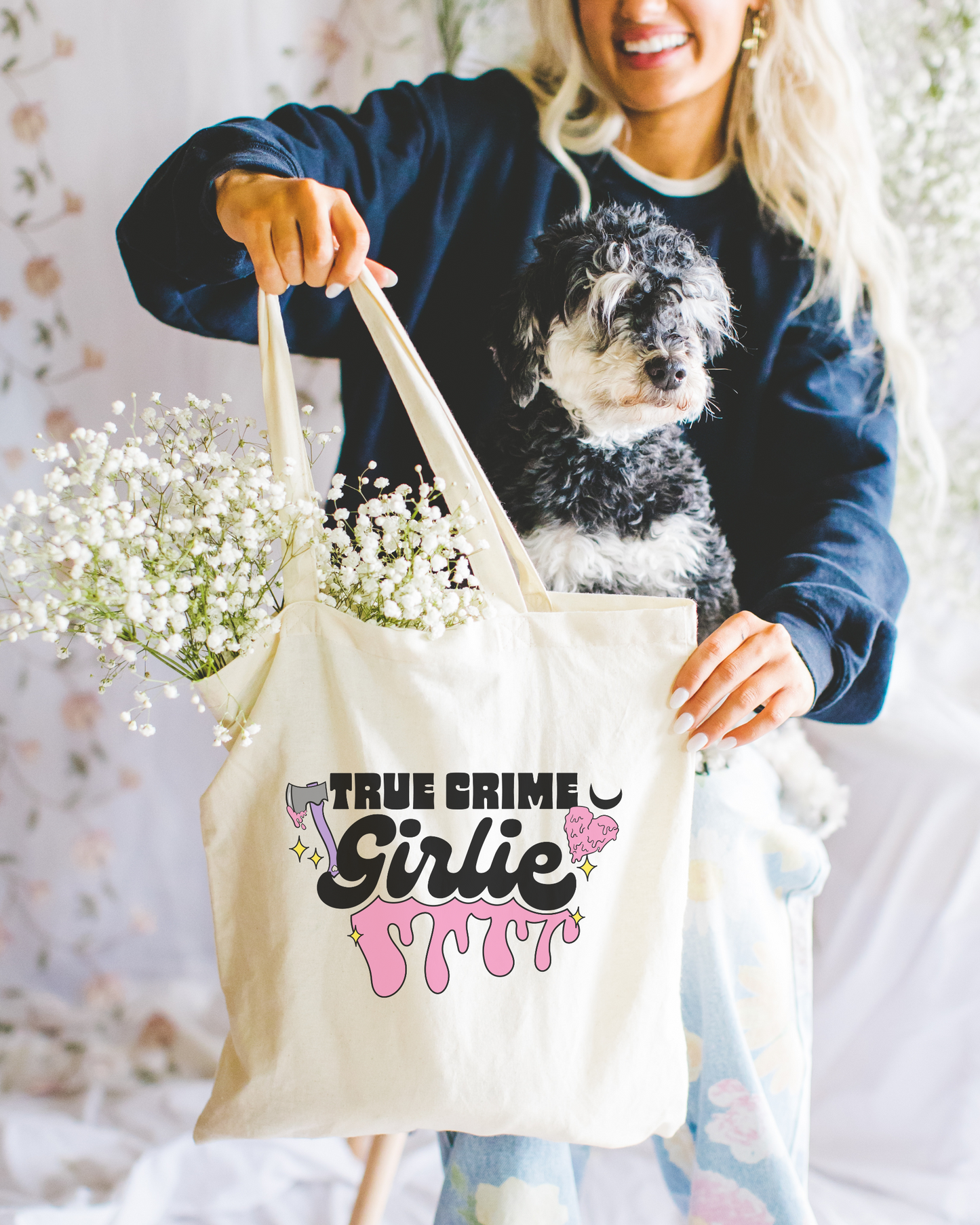 True Crime Girlie Tote Bag