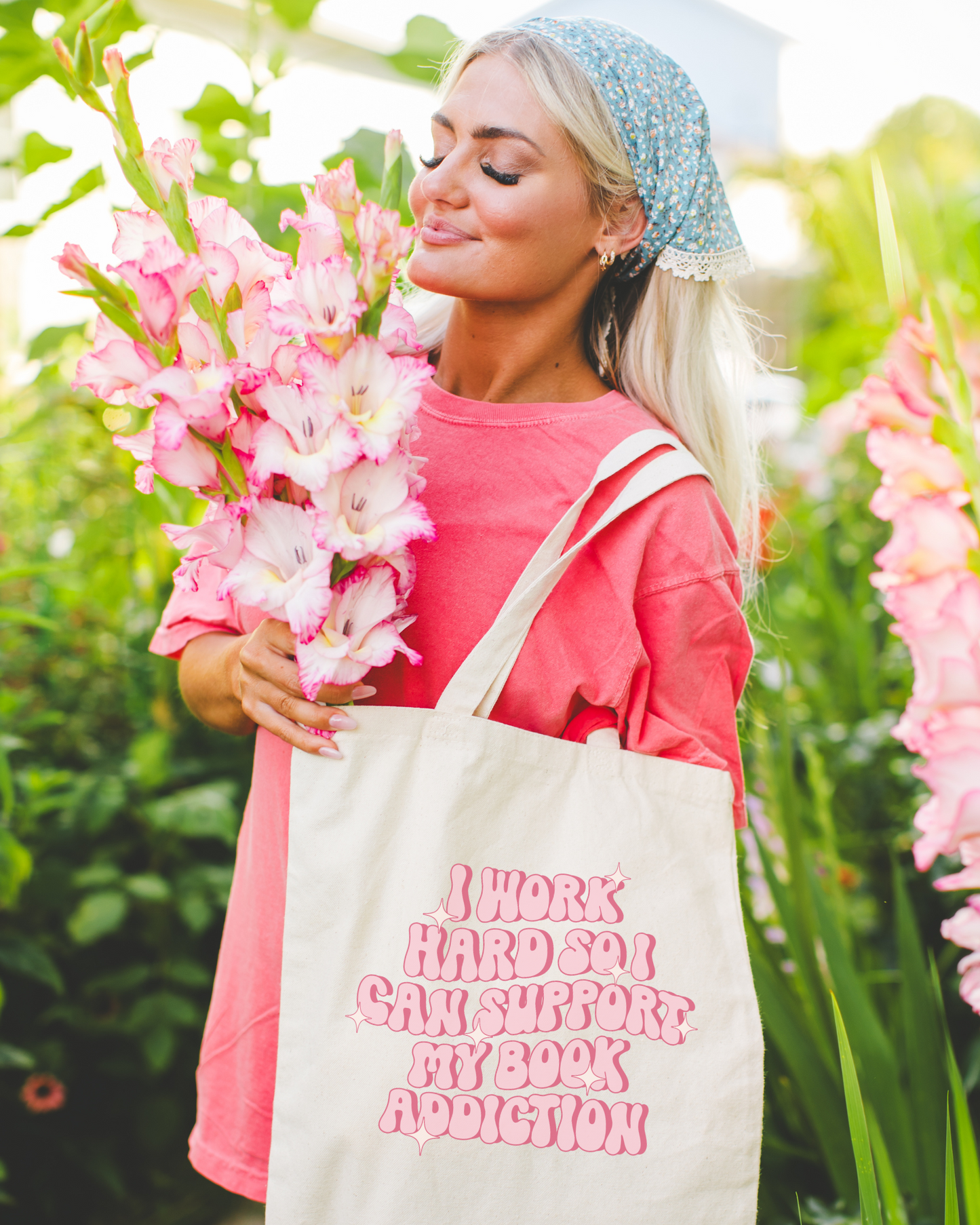 I Work Hard To Support My Book Addiction Tote Bag