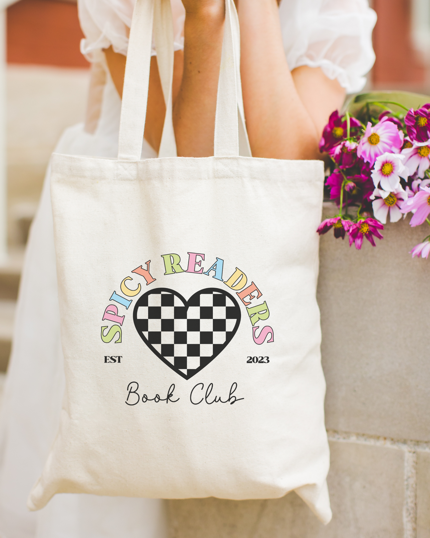 Spicy Readers Book Club Tote Bag