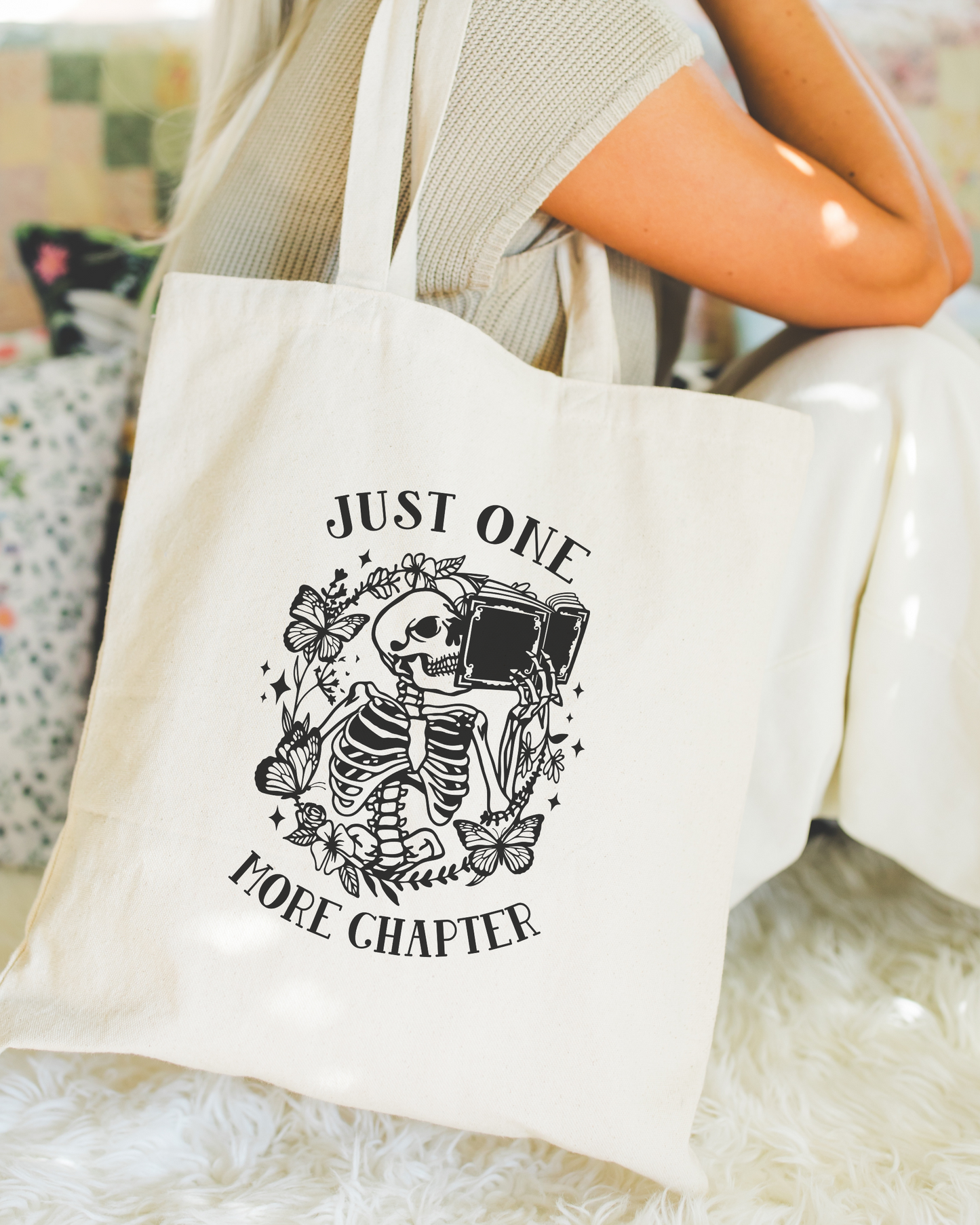 Just One More Chapter Tote Bag